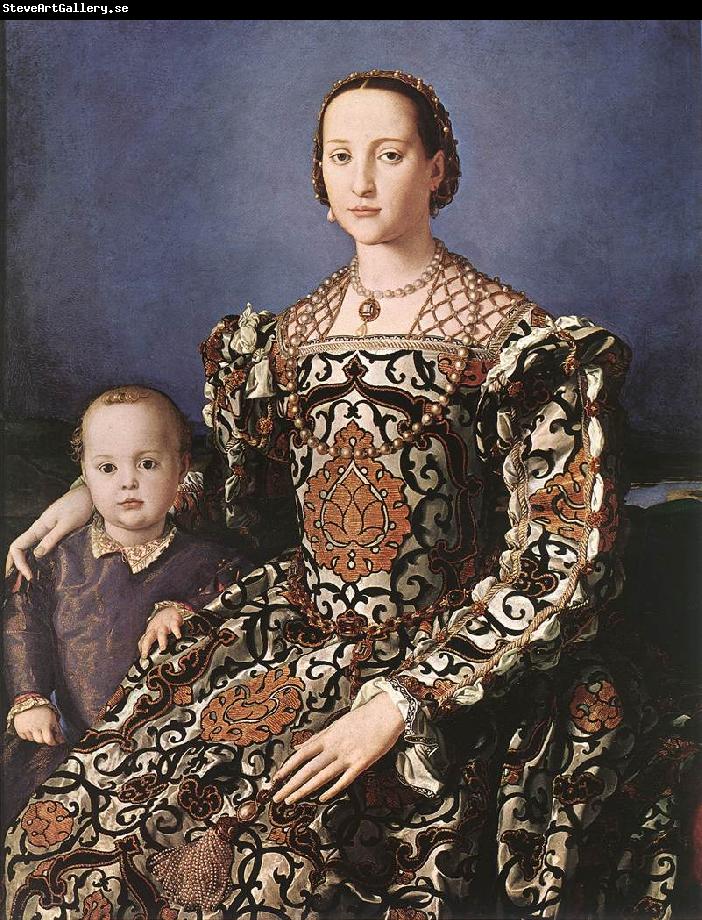 BRONZINO, Agnolo Eleonora of Toledo with her son Giovanni de  Medici